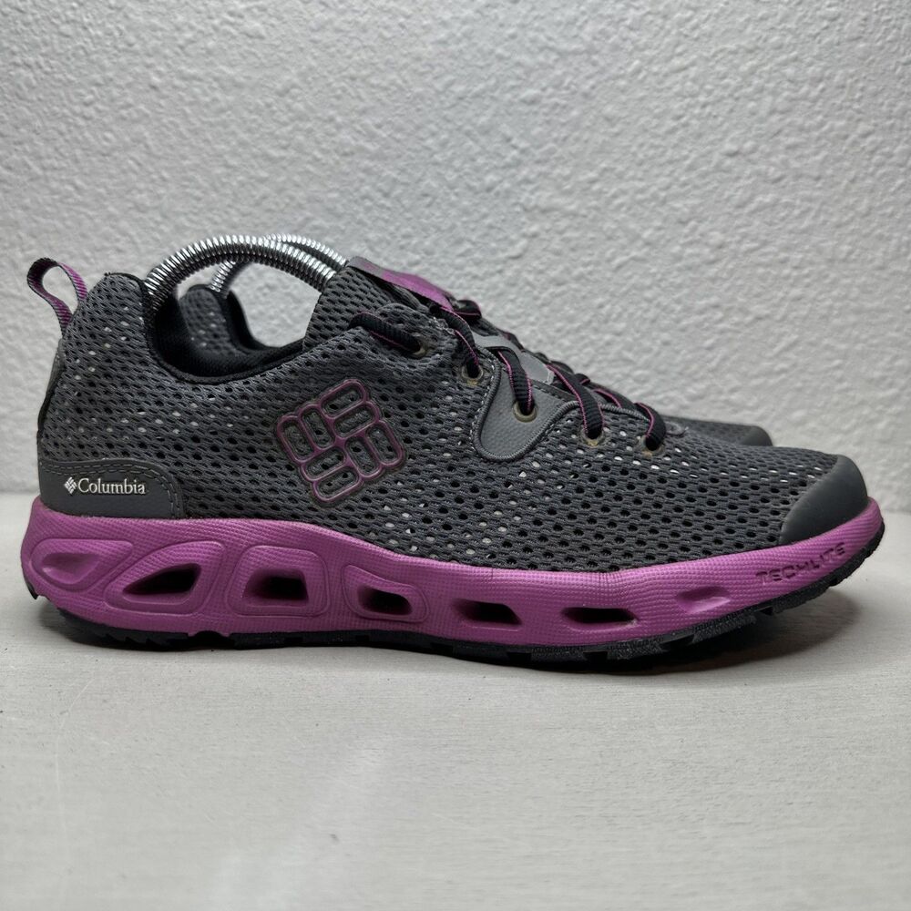 Columbia Women's Drainmaker II Gray Water Hiking Outdoor Mesh Shoes